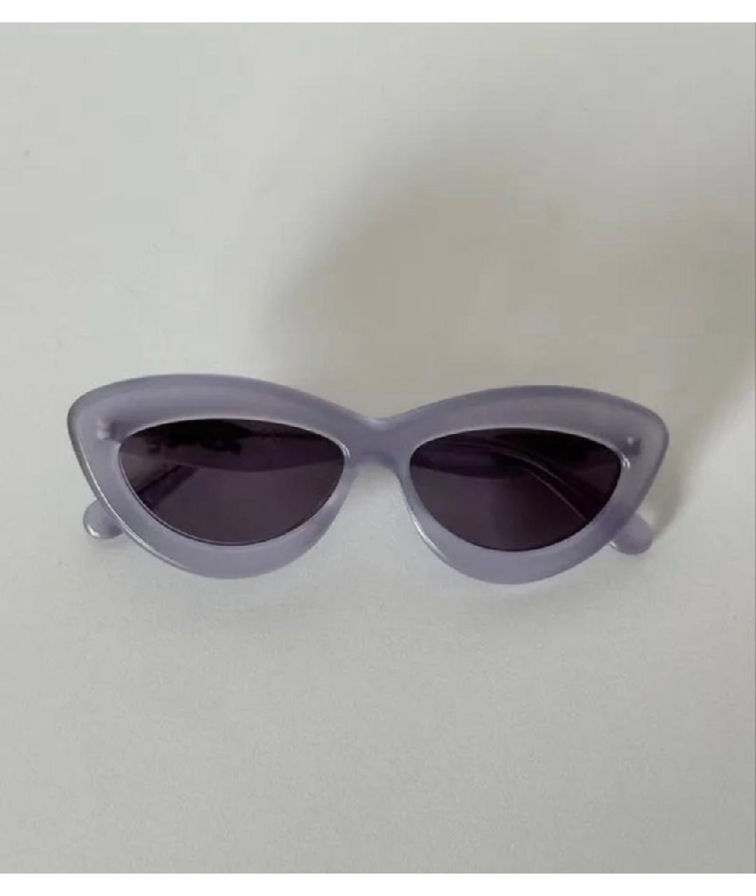 LOEWE Фиолетовые пластиковые солнцезащитные очки, фото 5
