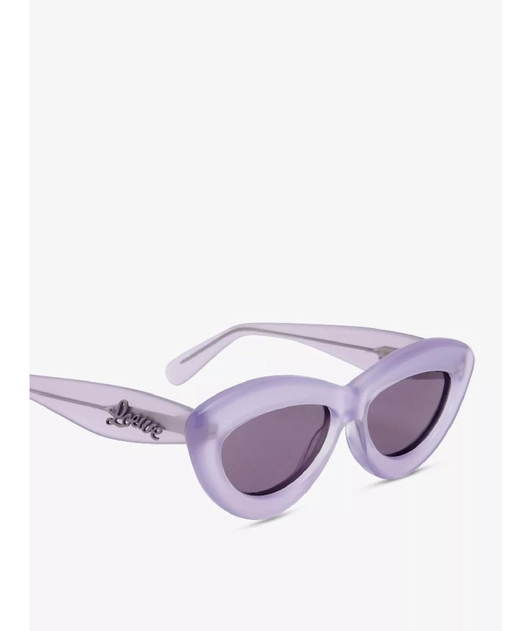 LOEWE Фиолетовые пластиковые солнцезащитные очки, фото 2