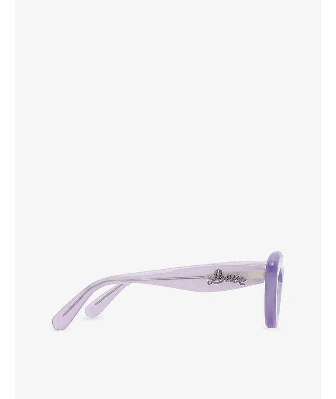 LOEWE Фиолетовые пластиковые солнцезащитные очки, фото 3