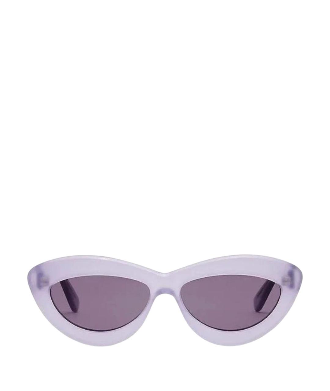 LOEWE Фиолетовые пластиковые солнцезащитные очки, фото 1