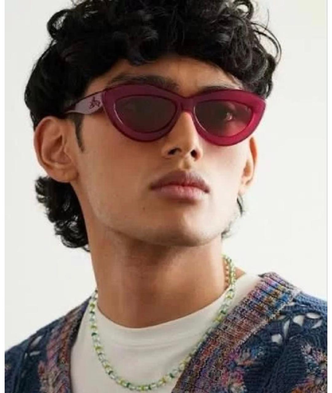 LOEWE Фиолетовые пластиковые солнцезащитные очки, фото 8