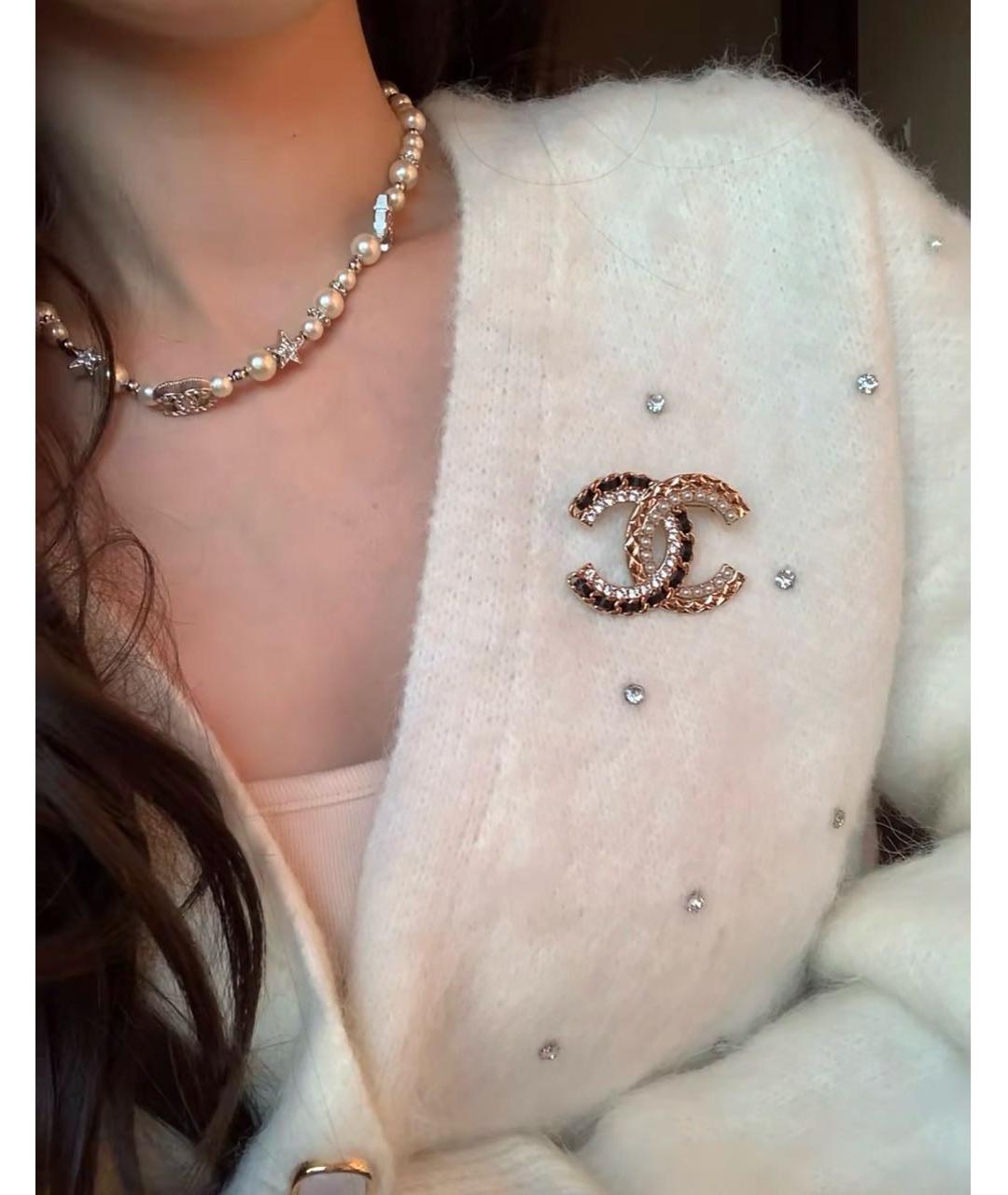 CHANEL Золотая металлическая булавка / брошь, фото 6