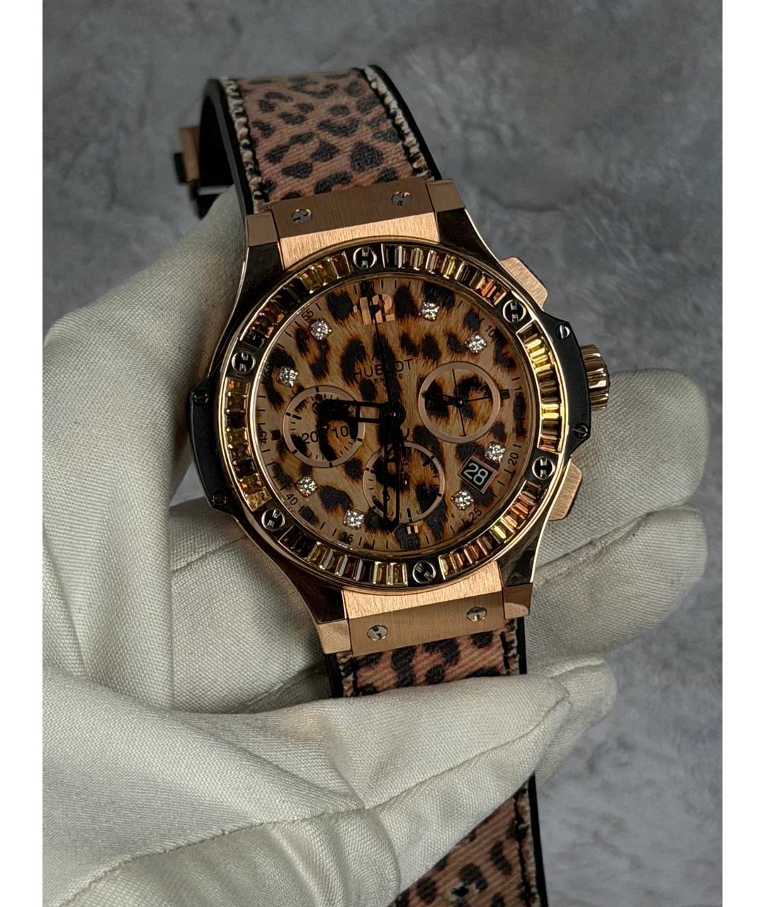 HUBLOT Коричневые часы из розового золота, фото 2