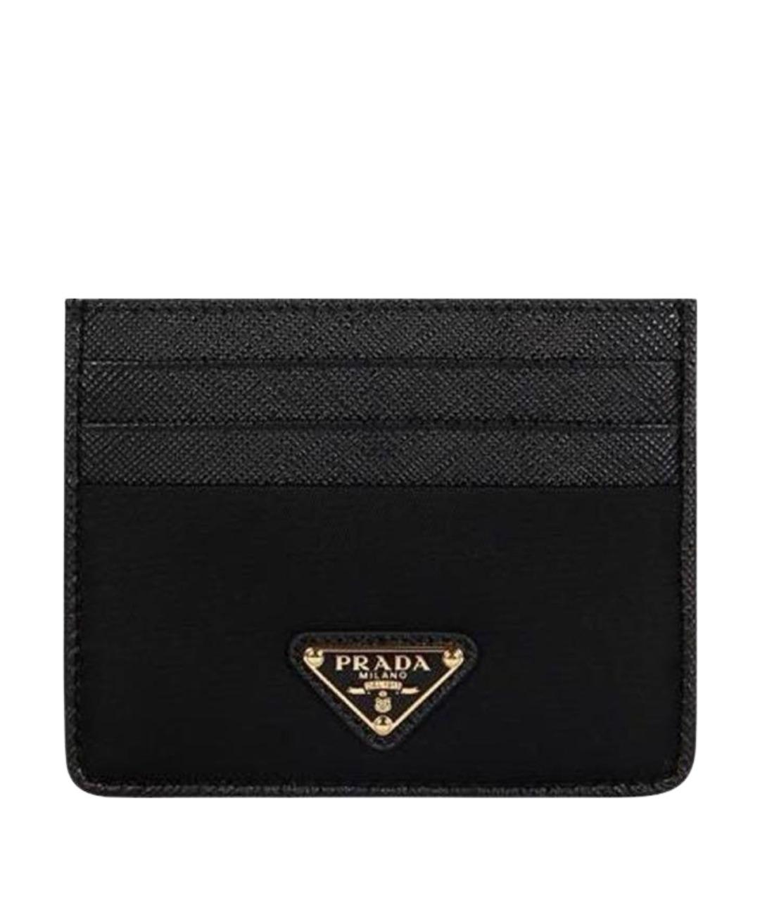 PRADA Черный кожаный кардхолдер, фото 1