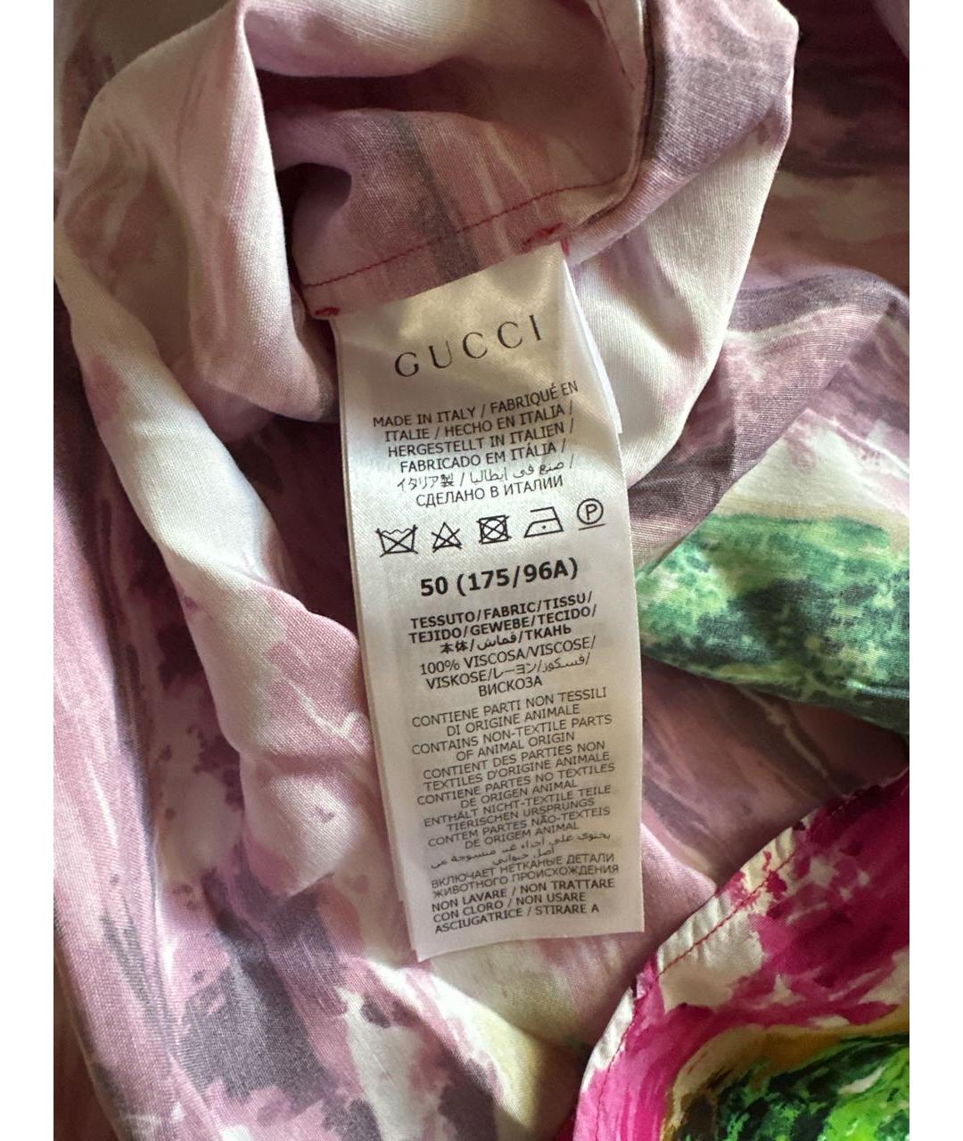 GUCCI Фуксия кэжуал рубашка, фото 4
