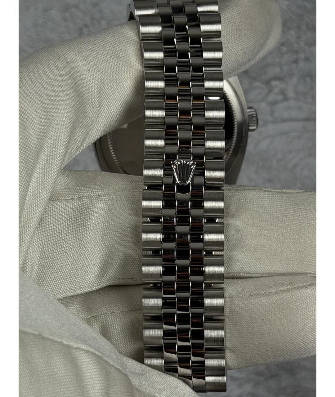 ROLEX Розовые часы из белого золота, фото 6