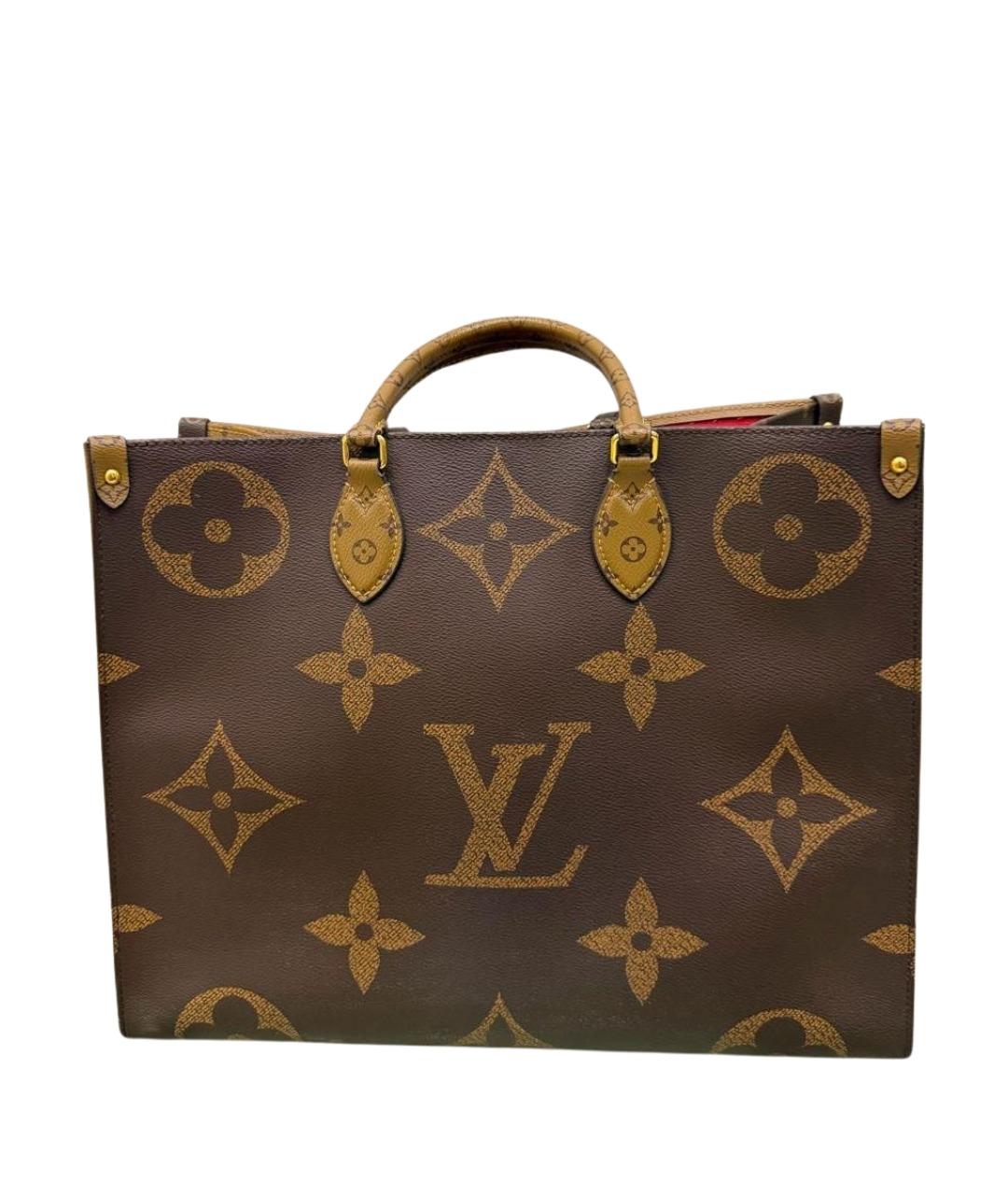 LOUIS VUITTON Коричневая канва сумка тоут, фото 1