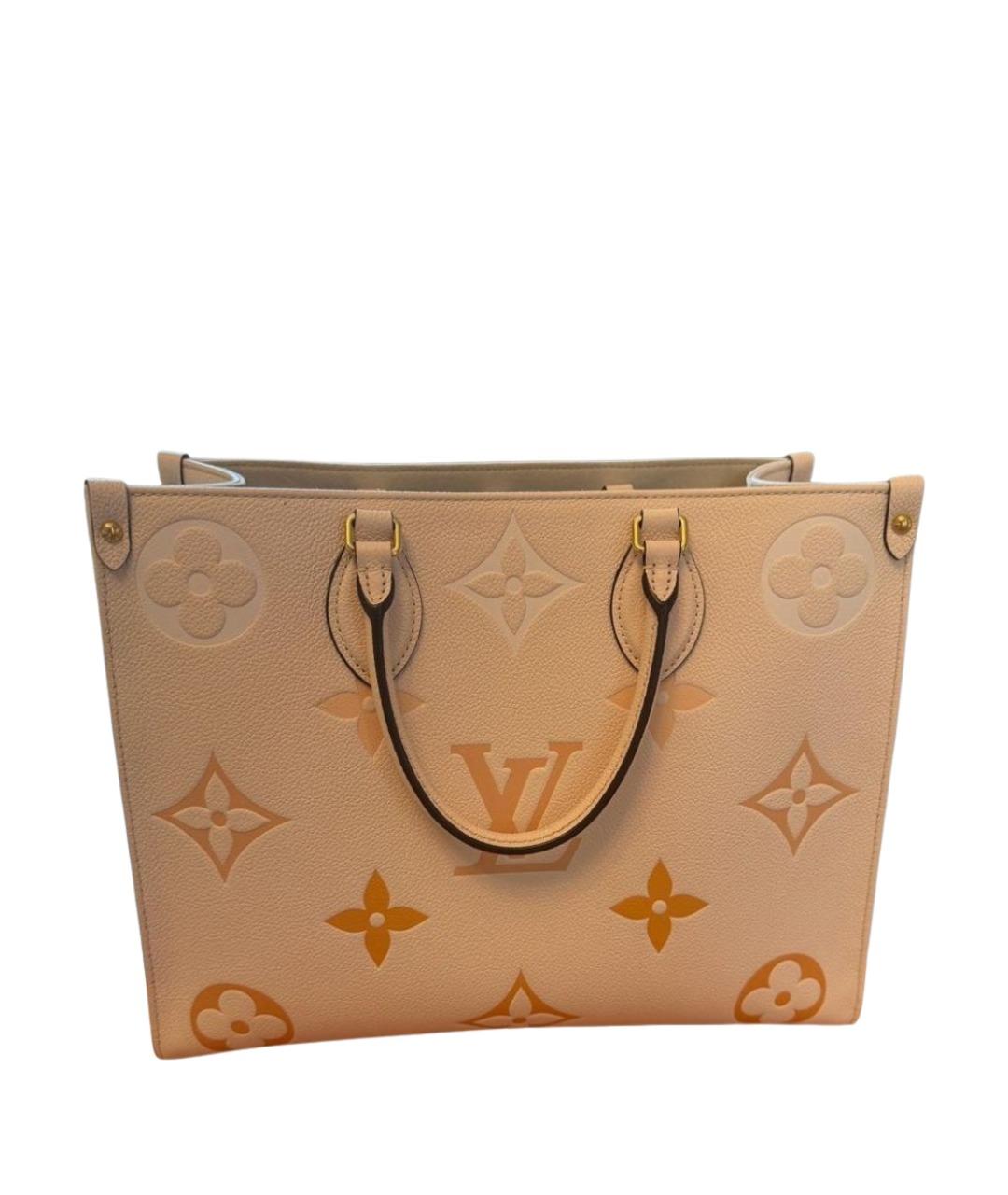 LOUIS VUITTON Розовая кожаная сумка тоут, фото 1