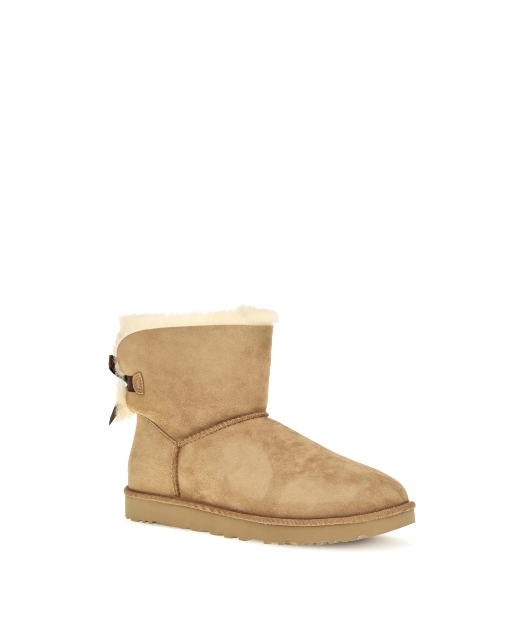 UGG Бежевые замшевые полусапоги, фото 2