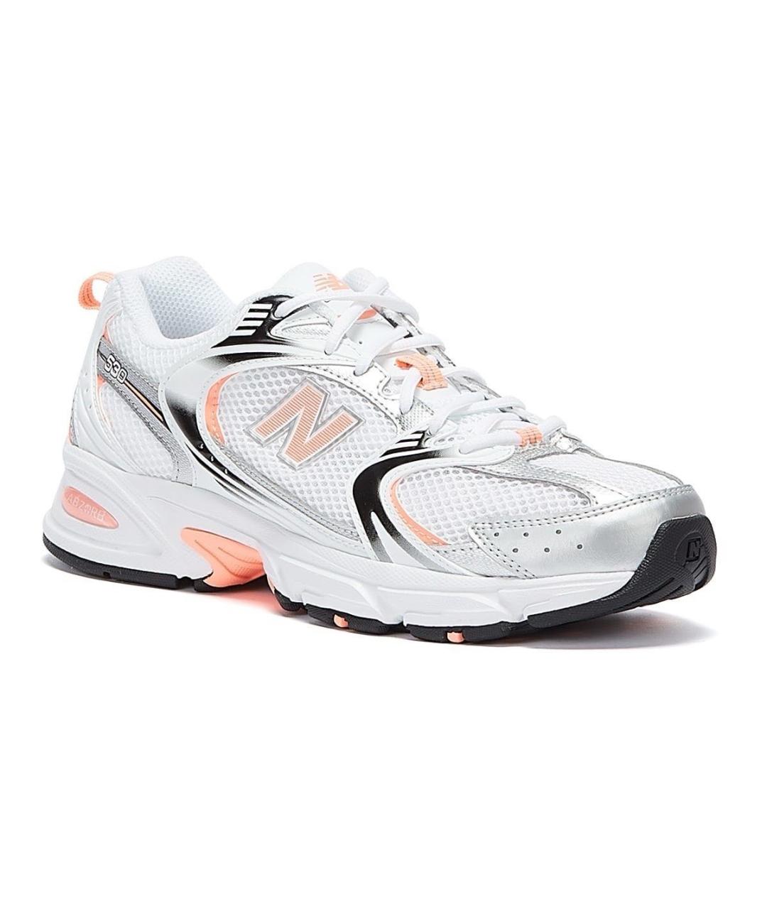 NEW BALANCE Белые текстильные кроссовки, фото 5