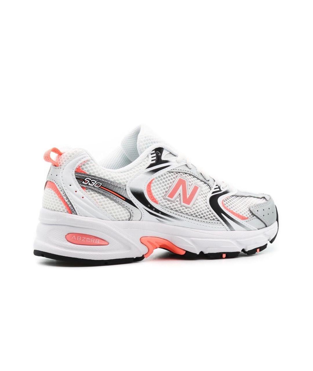 NEW BALANCE Белые текстильные кроссовки, фото 4
