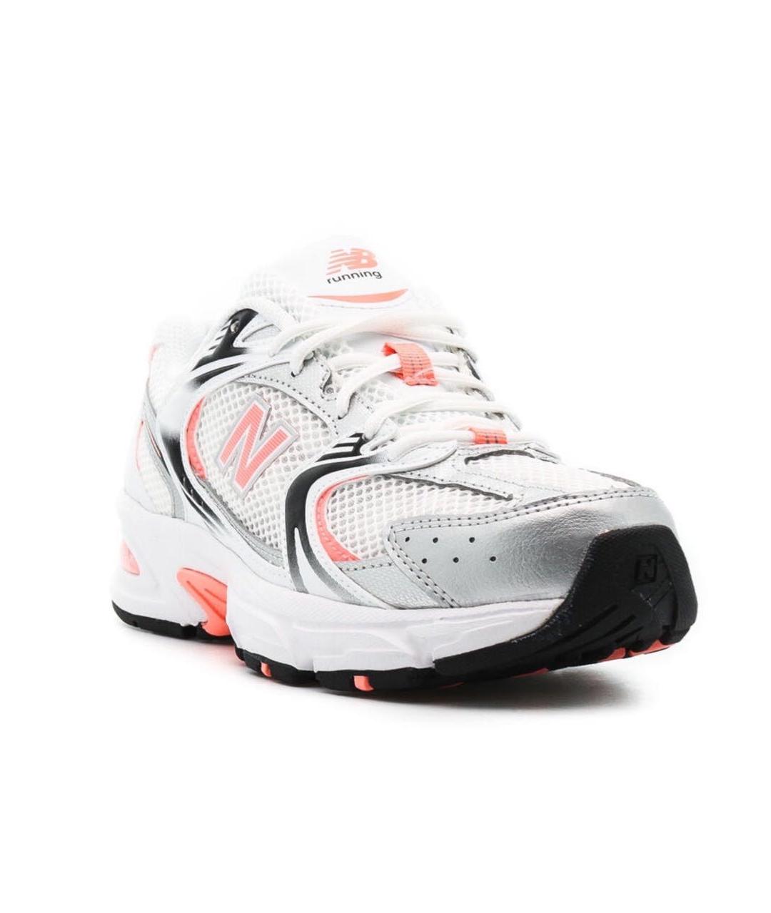 NEW BALANCE Белые текстильные кроссовки, фото 6