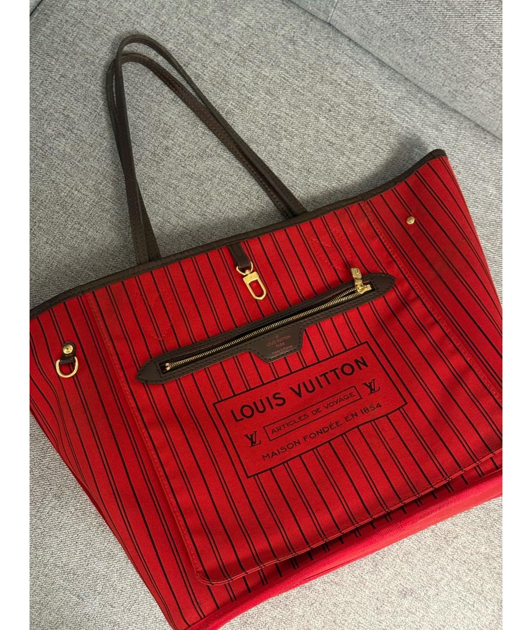 LOUIS VUITTON Коричневая канва сумка через плечо, фото 3
