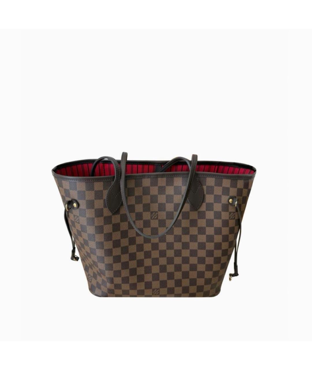 LOUIS VUITTON Коричневая канва сумка через плечо, фото 9