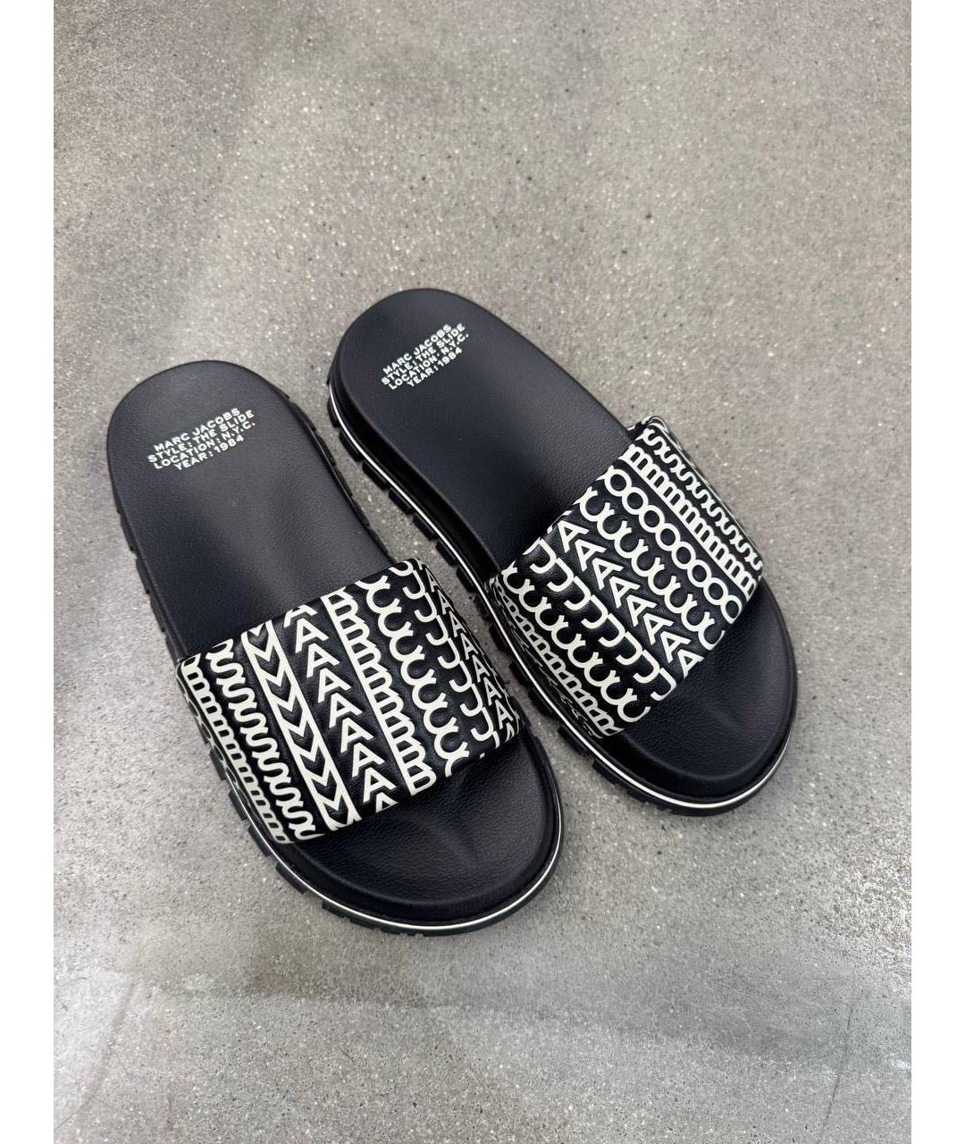 MARC JACOBS Черные шлепанцы, фото 3