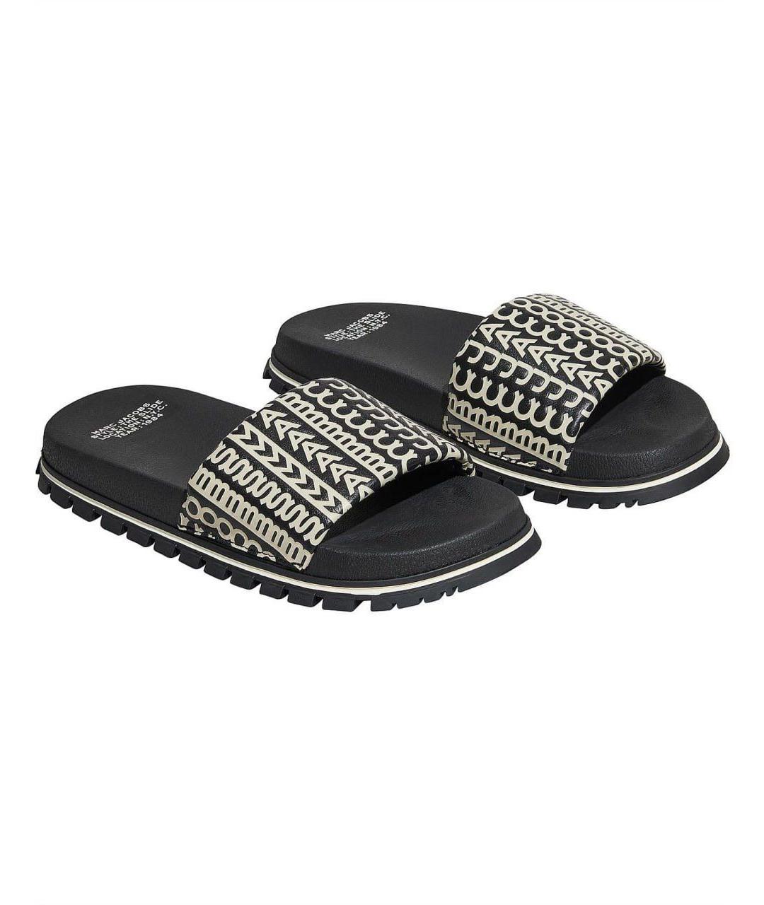 MARC JACOBS Черные шлепанцы, фото 4