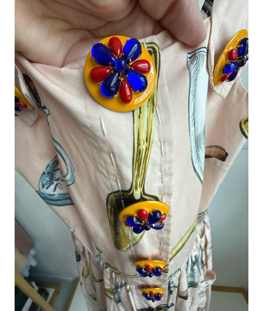 DOLCE&GABBANA Розовый хлопковый сарафан, фото 5