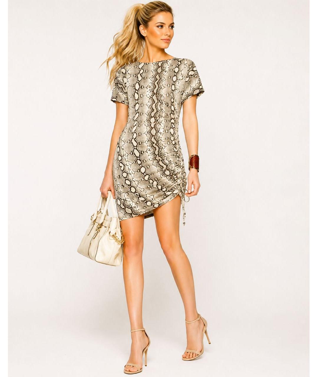MICHAEL MICHAEL KORS Мульти полиэстеровое повседневное платье, фото 2