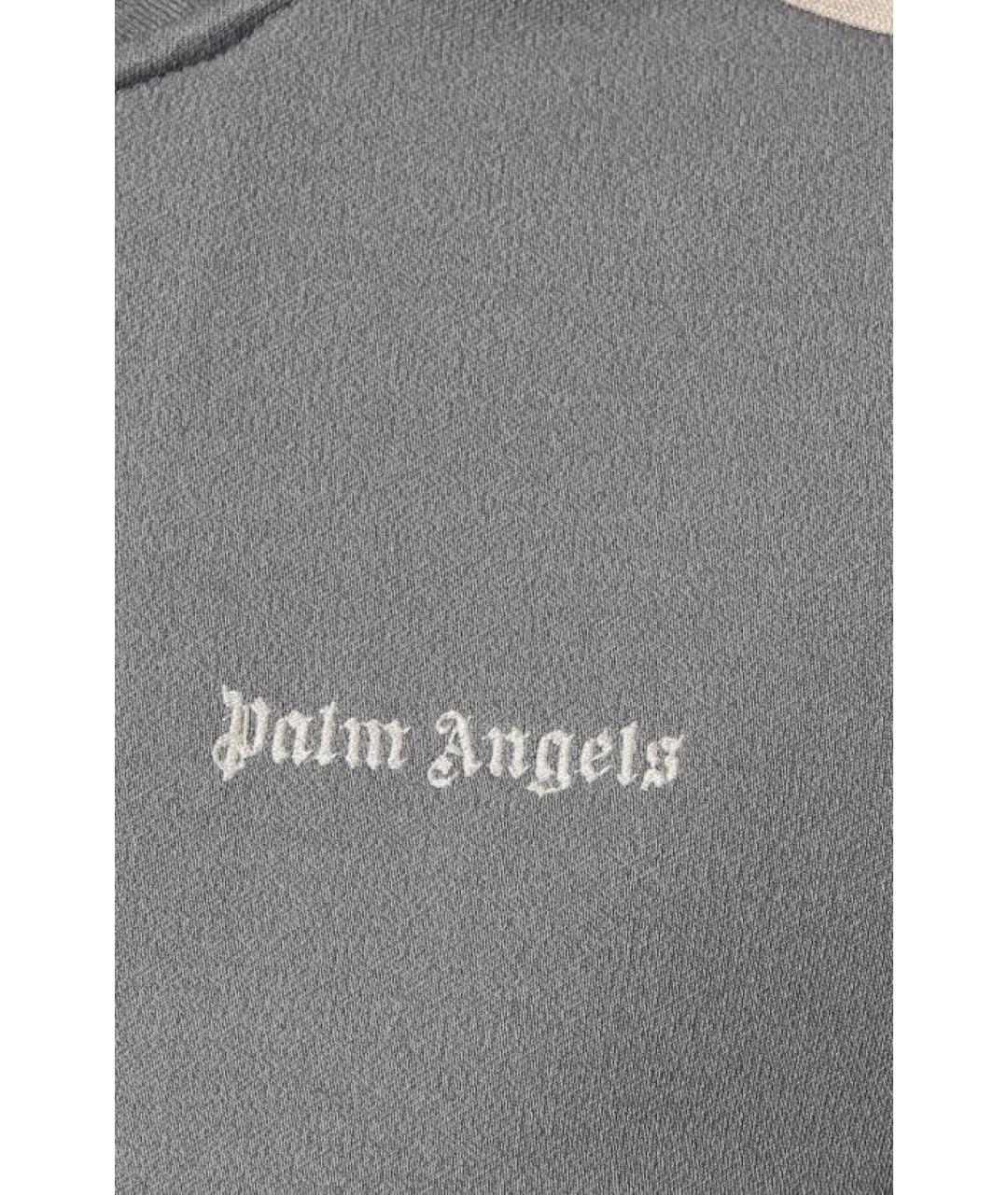 PALM ANGELS Серая полиэстеровая куртка, фото 4
