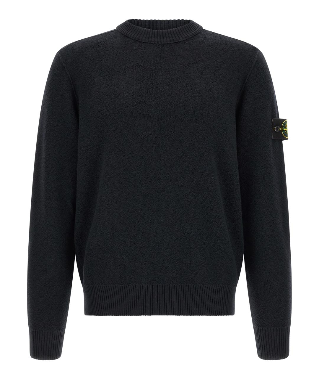 STONE ISLAND Синий шерстяной джемпер / свитер, фото 1