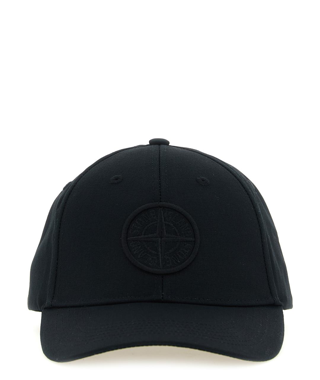 STONE ISLAND Черная хлопковая кепка/бейсболка, фото 1