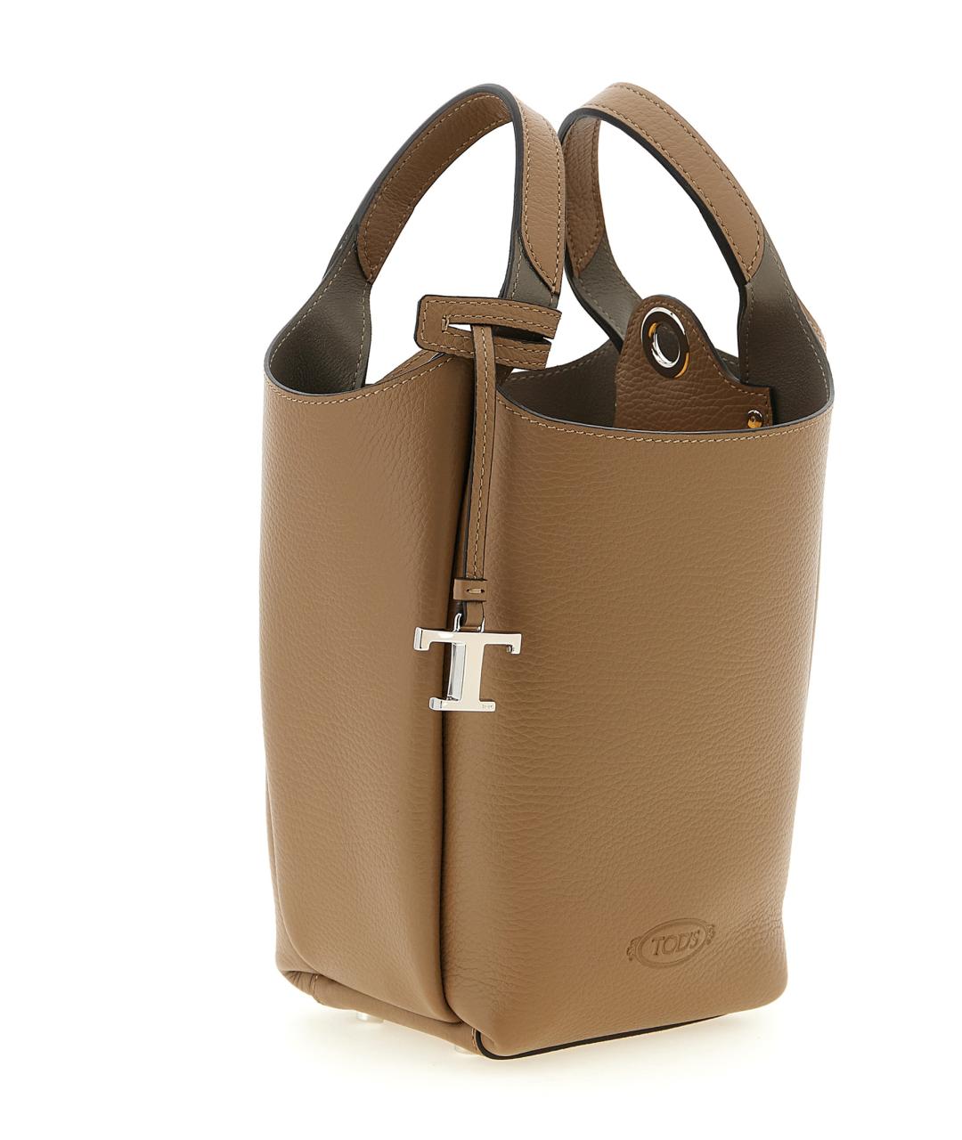 TOD'S Коричневая кожаная сумка через плечо, фото 3