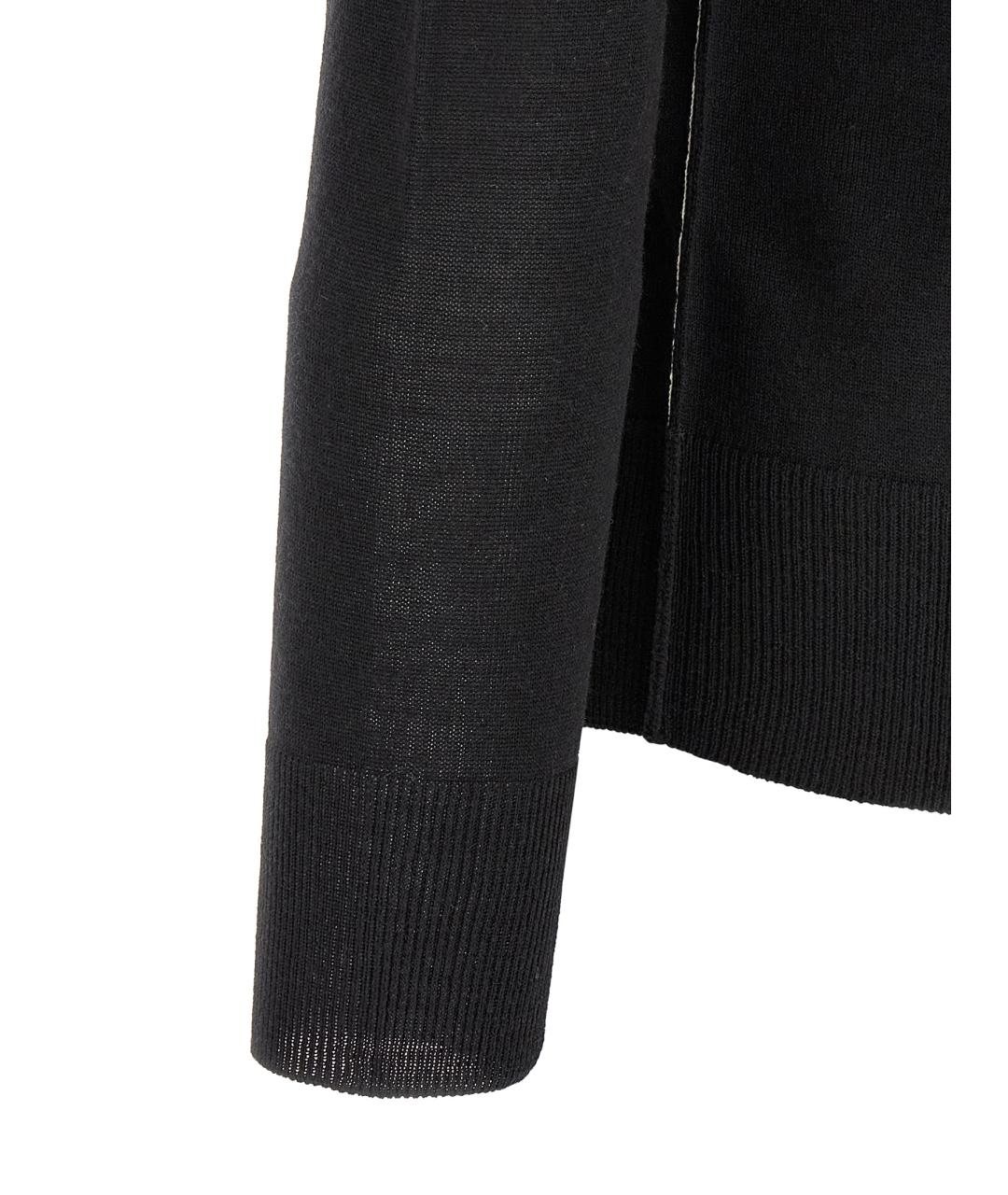 MM6 MAISON MARGIELA Черный шерстяной джемпер / свитер, фото 4