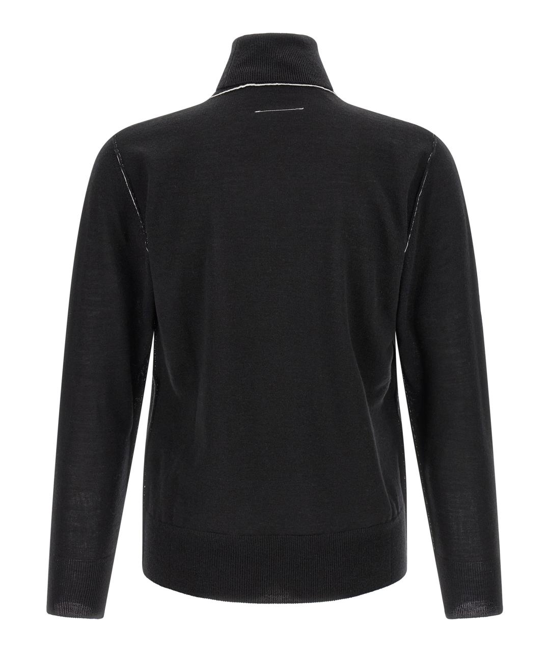 MM6 MAISON MARGIELA Черный шерстяной джемпер / свитер, фото 2