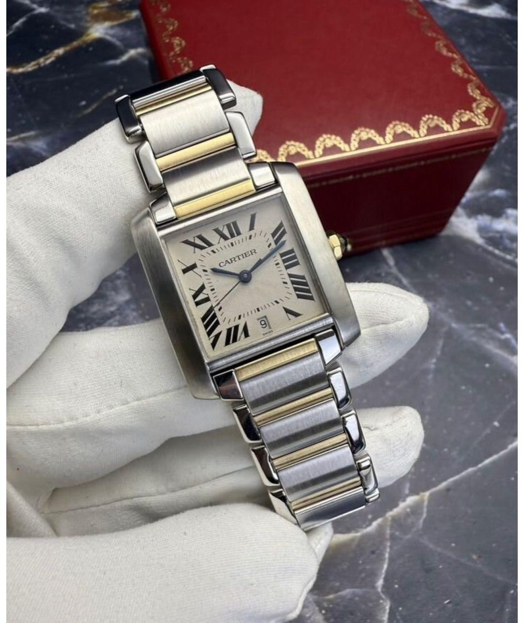 CARTIER Серебряные часы, фото 8