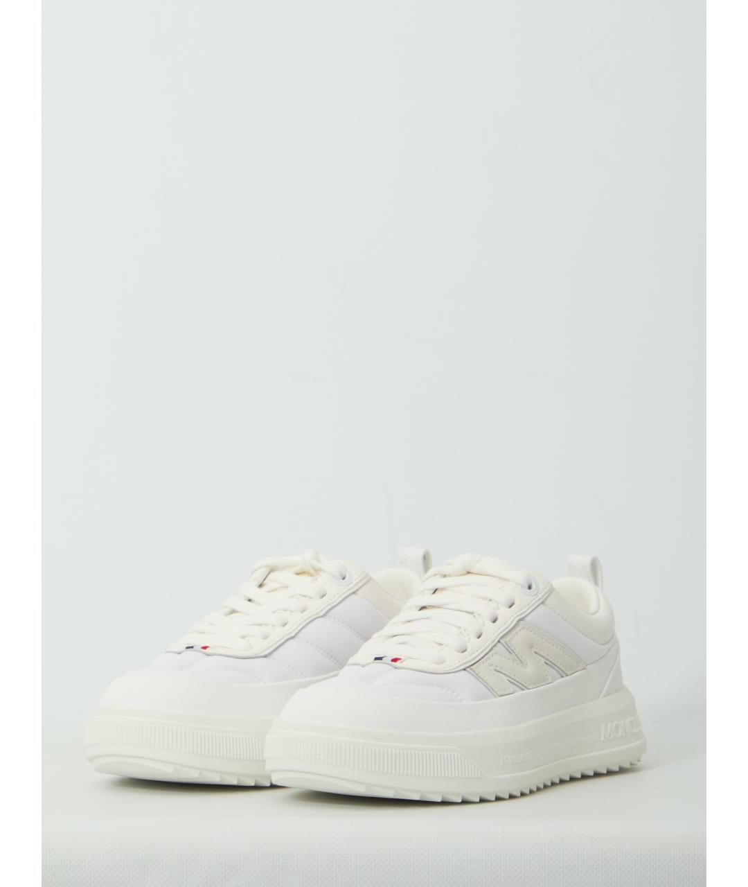 MONCLER Белые синтетические кроссовки, фото 2