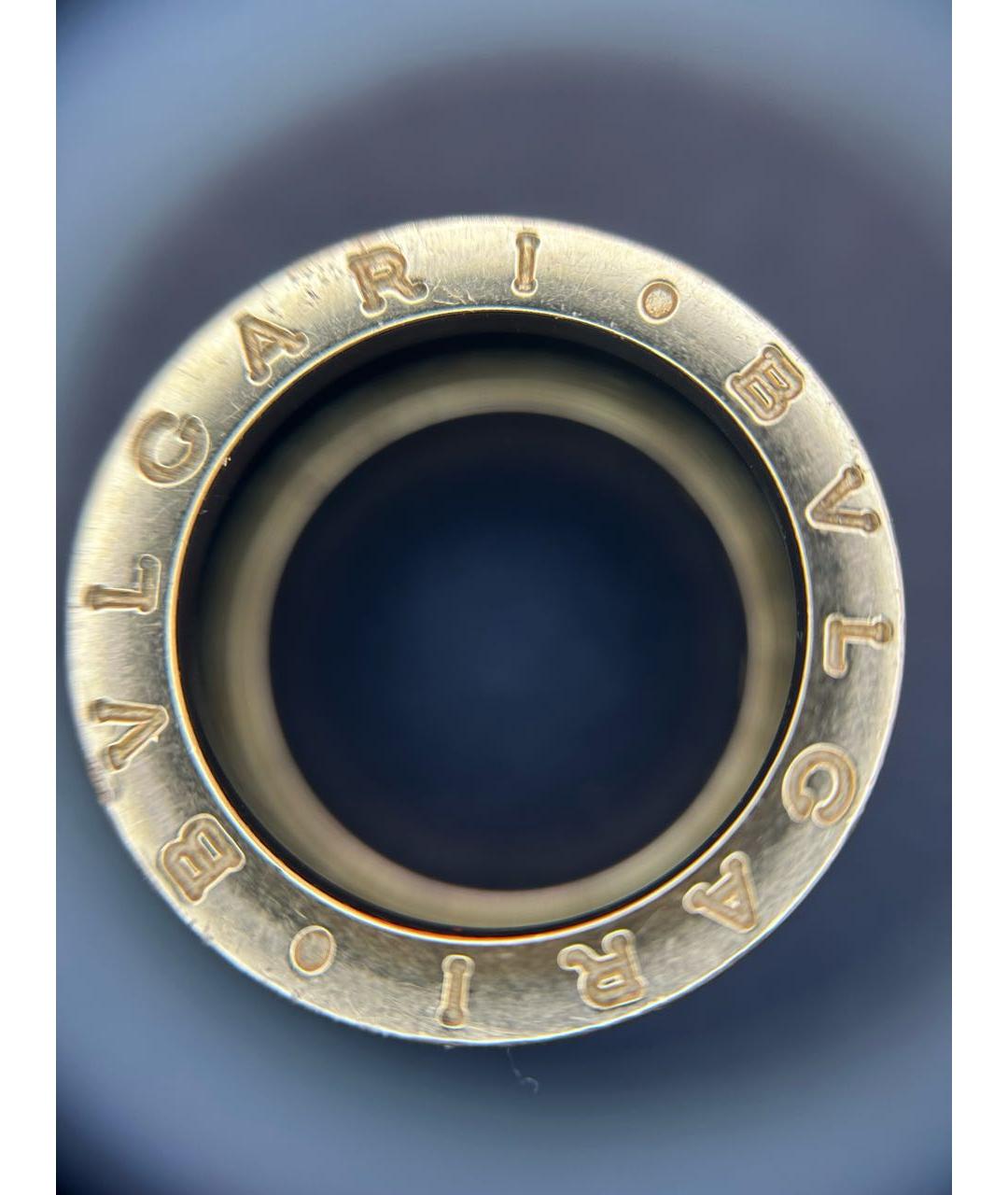 BVLGARI Черное кольцо из розового золота, фото 4