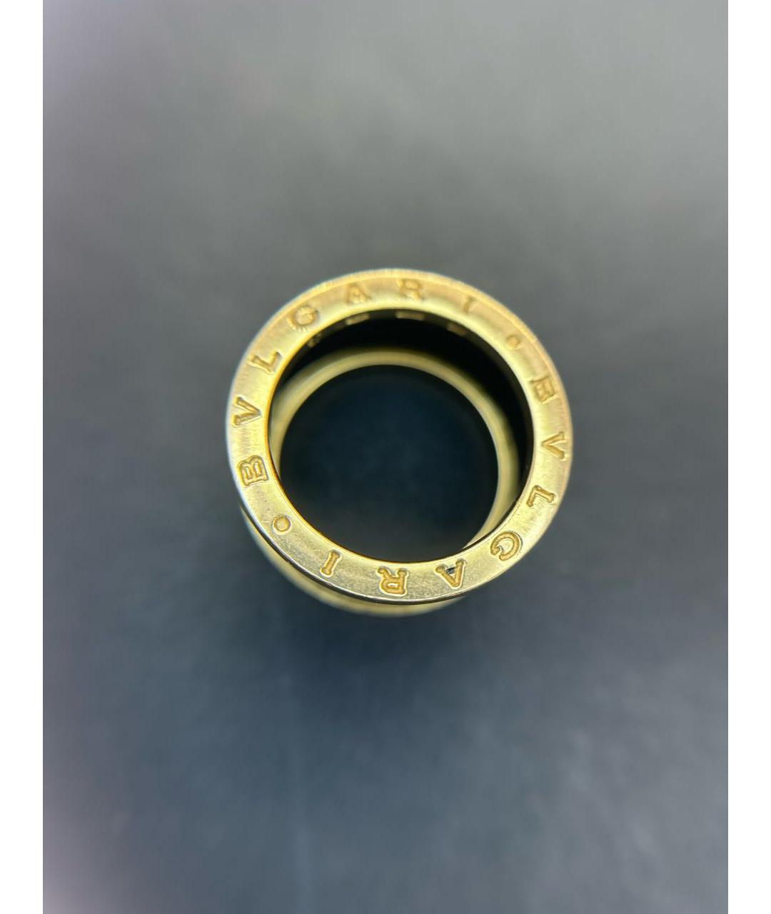 BVLGARI Черное кольцо из розового золота, фото 3