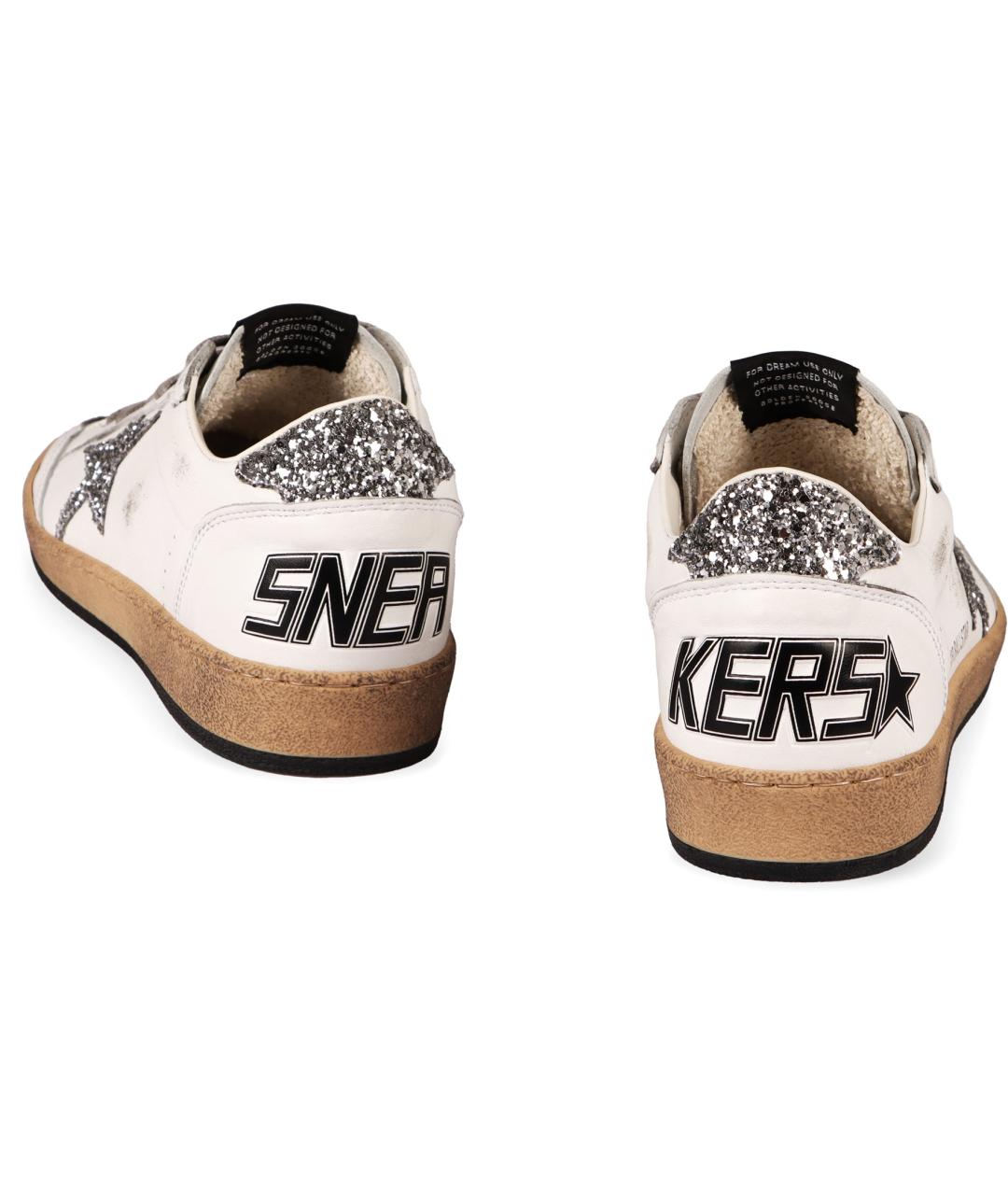 GOLDEN GOOSE Белые кожаные кеды, фото 3