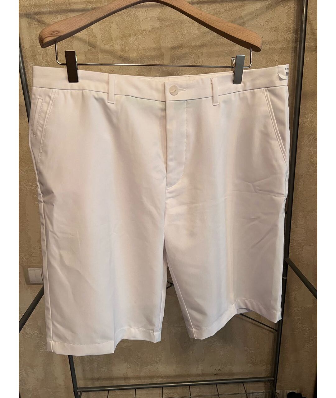 HUGO BOSS Белые синтетические шорты, фото 7