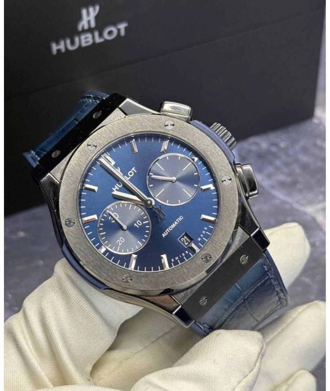 HUBLOT Темно-синие часы, фото 2