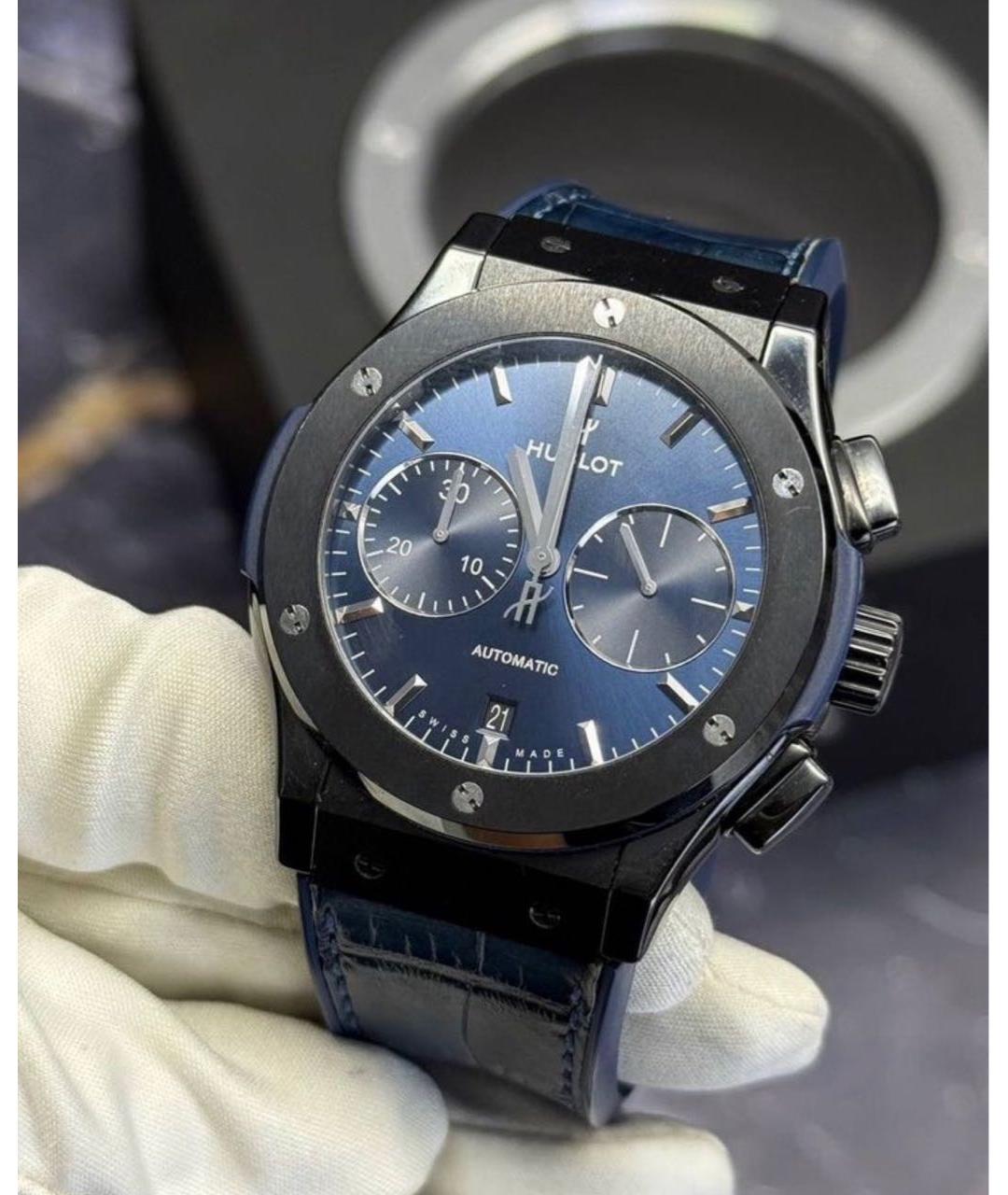 HUBLOT Темно-синие часы, фото 4