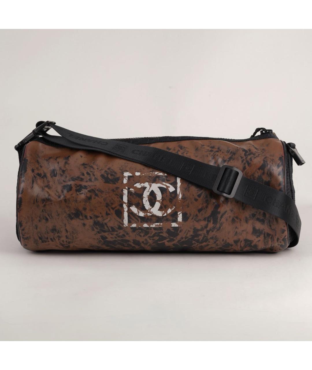 CHANEL Коричневая дорожная/спортивная сумка, фото 8