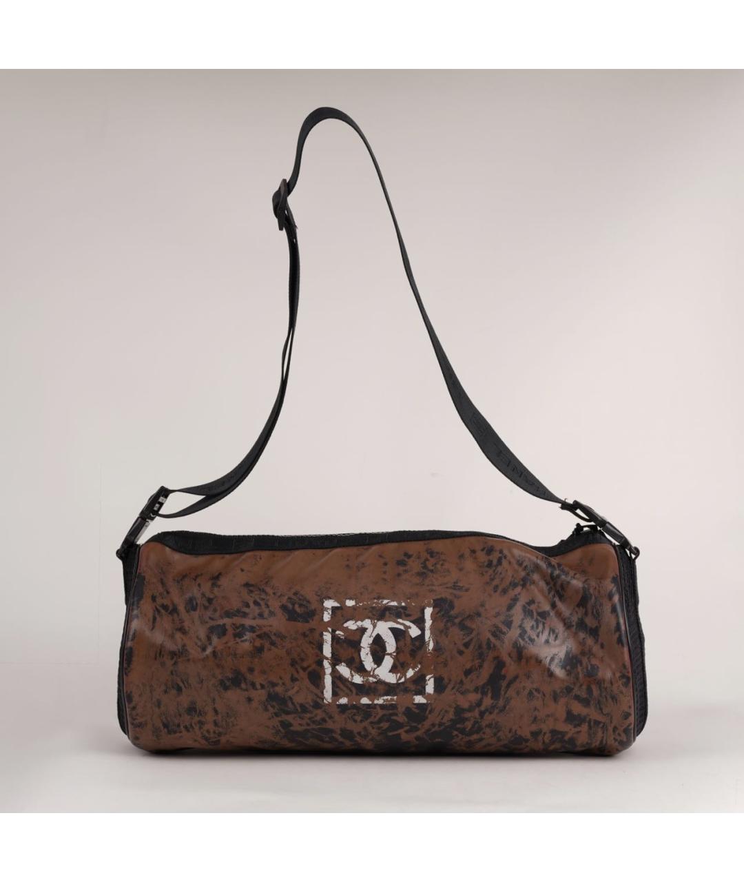 CHANEL Коричневая дорожная/спортивная сумка, фото 2