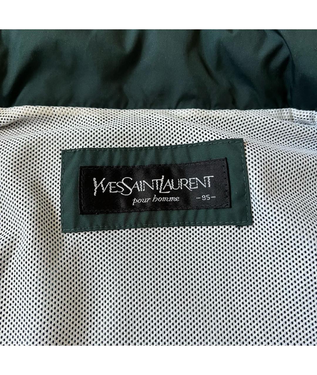 SAINT LAURENT Зеленая хлопковая куртка, фото 3