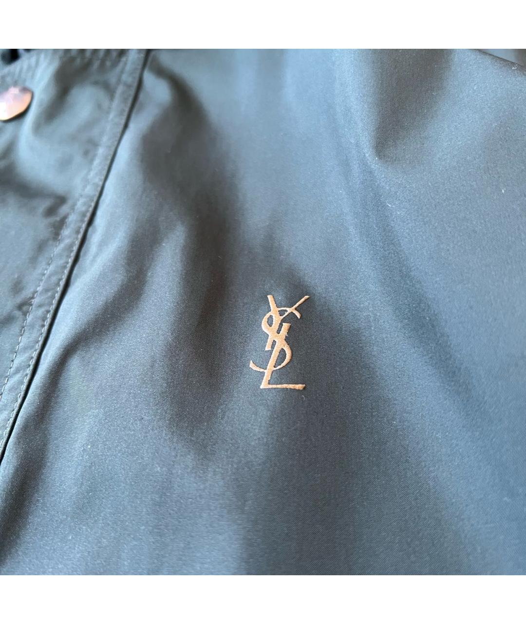SAINT LAURENT Зеленая хлопковая куртка, фото 6