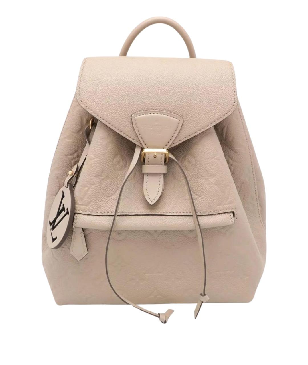 LOUIS VUITTON Бежевый кожаный рюкзак, фото 1