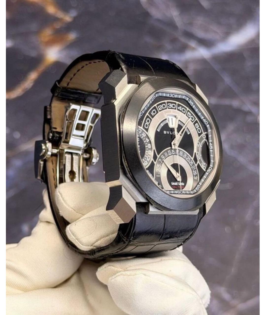 BVLGARI Черные керамические часы, фото 2