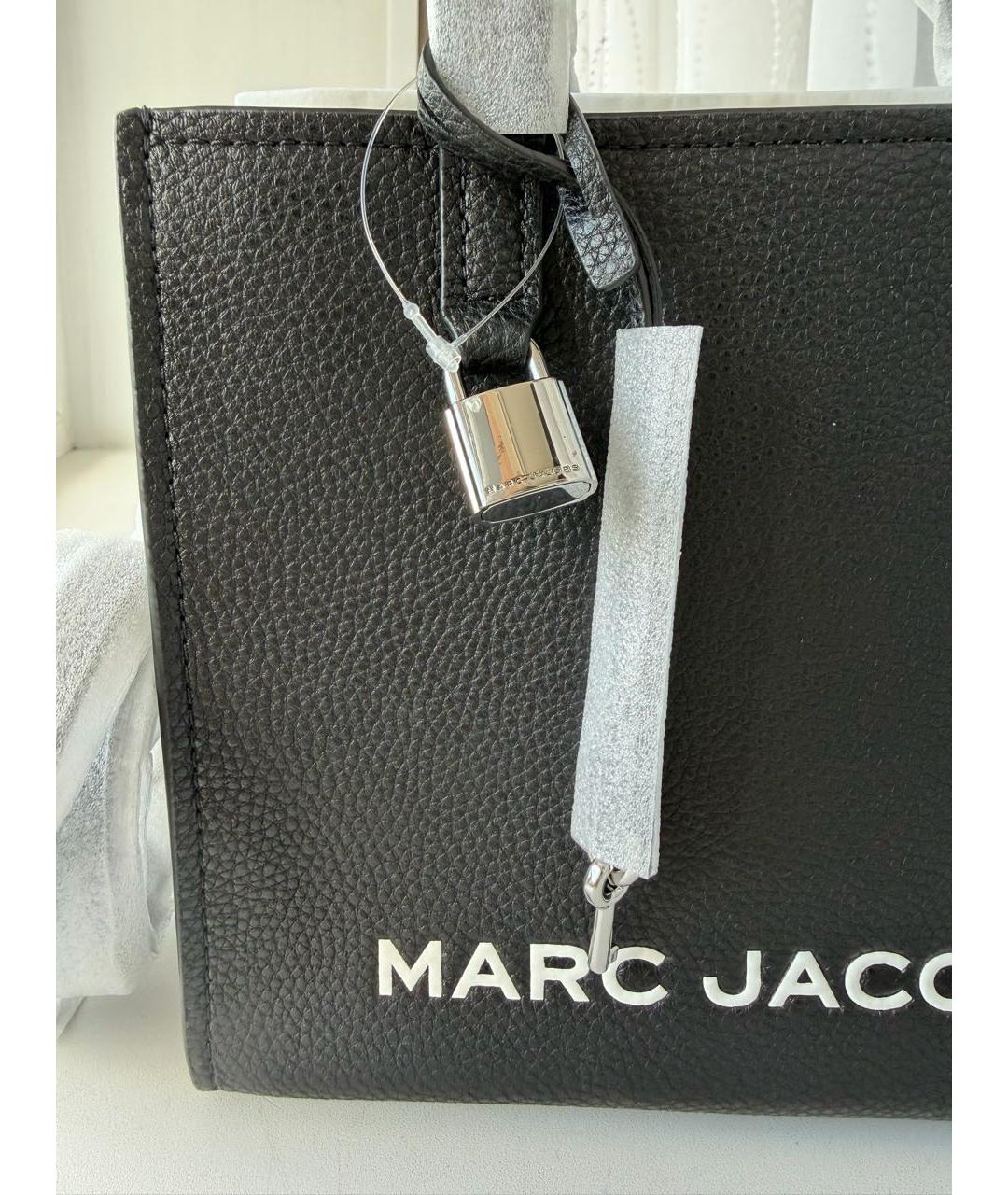 MARC JACOBS Черная кожаная сумка тоут, фото 8