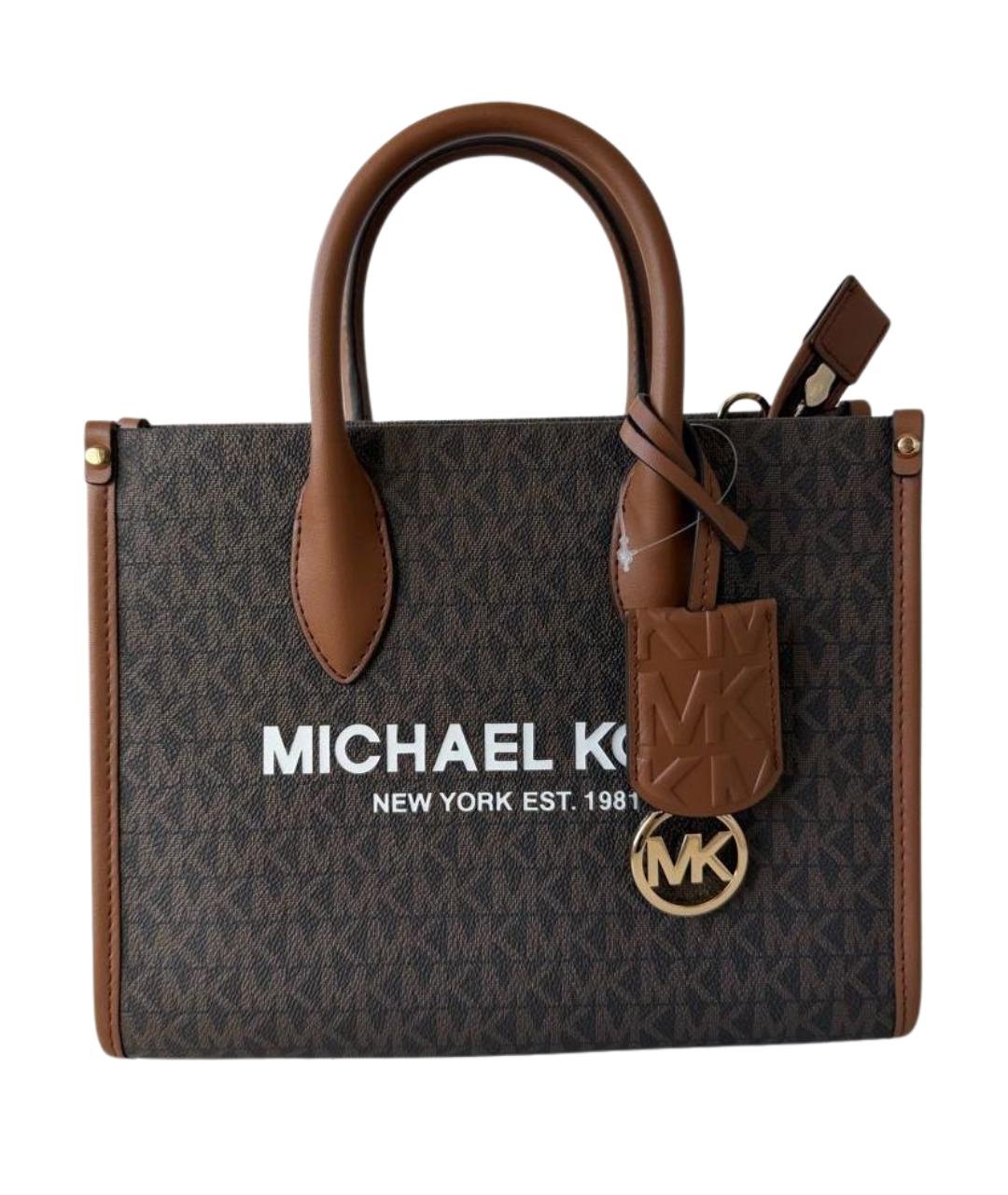 MICHAEL KORS Коричневая канва сумка тоут, фото 1