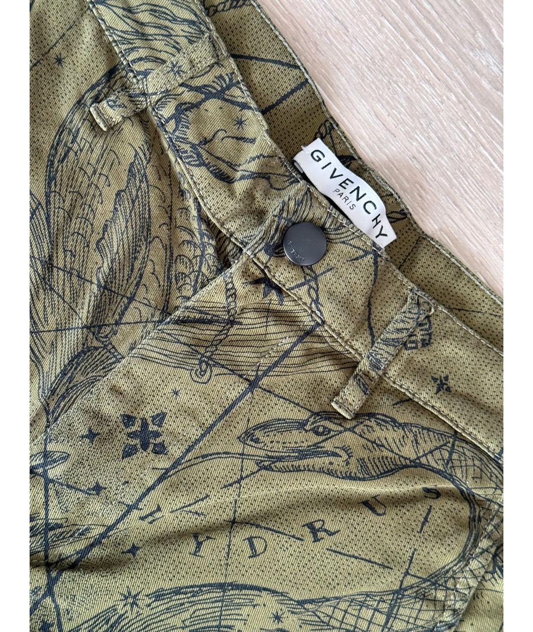 GIVENCHY Хаки хлопковые шорты, фото 3