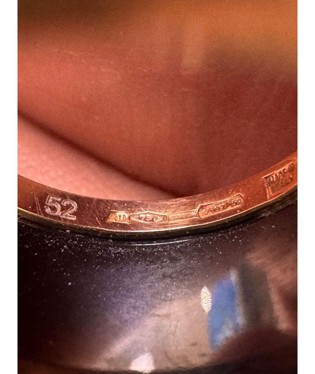 BVLGARI Черное кольцо из розового золота, фото 3