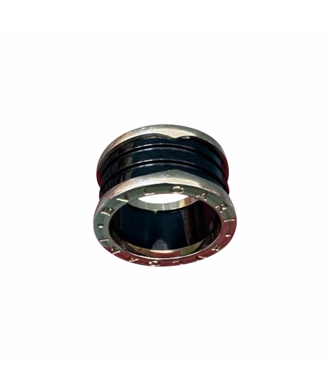 BVLGARI Черное кольцо из розового золота, фото 1