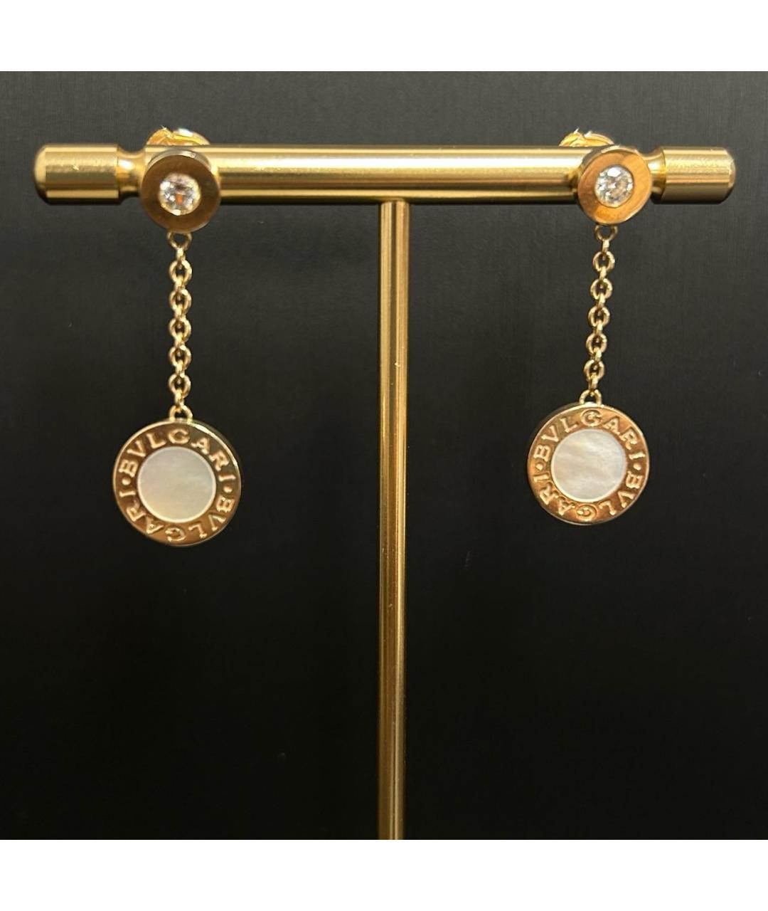 BVLGARI Золотые серьги из розового золота, фото 6