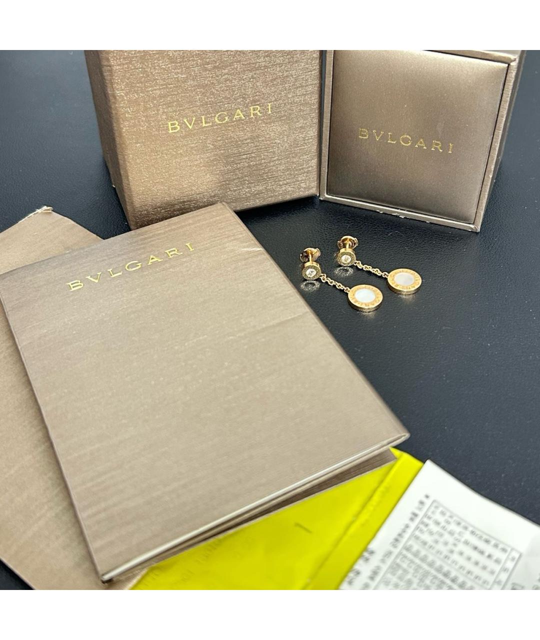 BVLGARI Золотые серьги из розового золота, фото 2