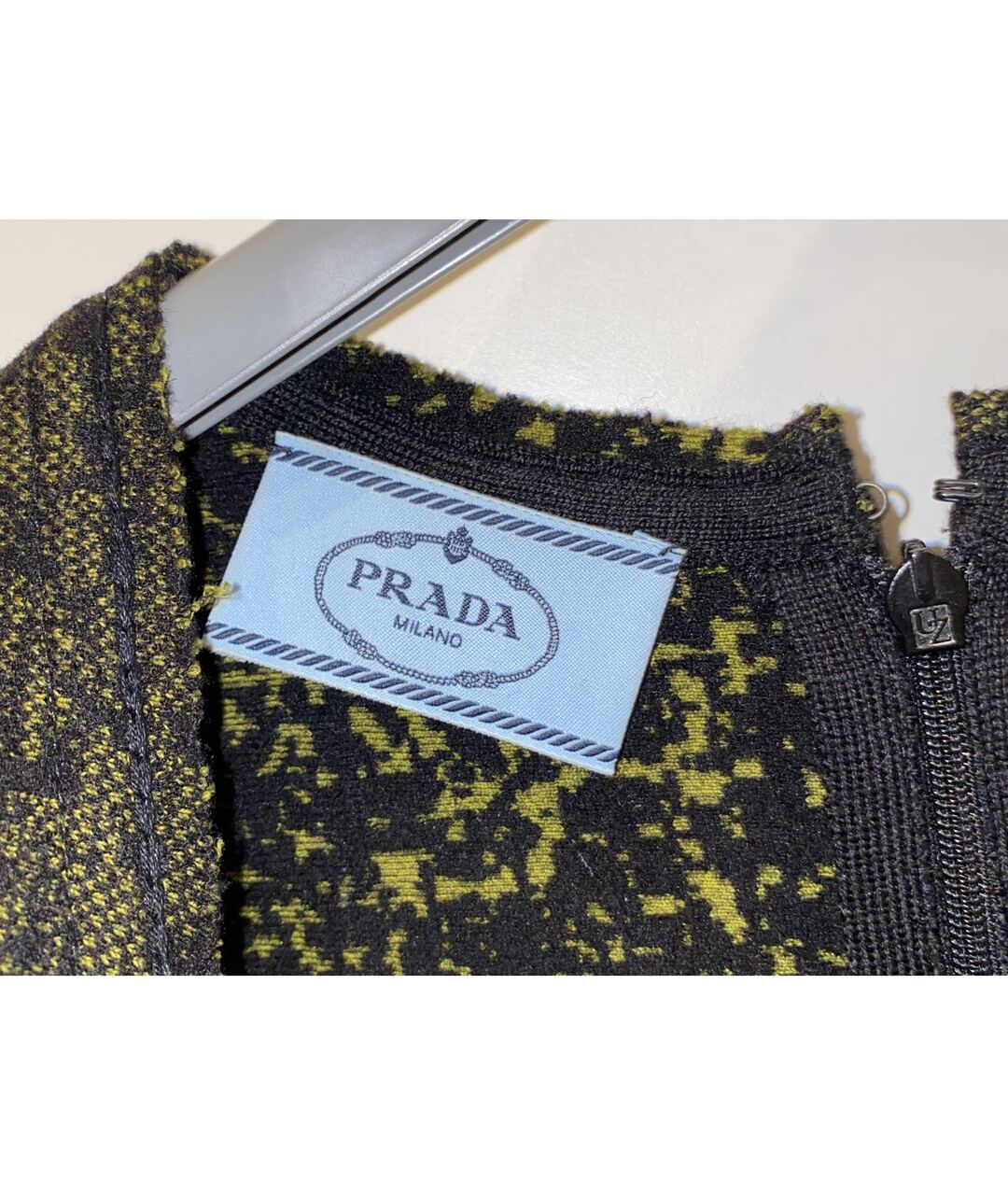 PRADA Зеленые хлопко-эластановое повседневное платье, фото 2